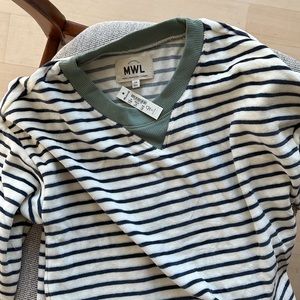 Madewell MWL Velour Crewneck Sweatshirt XS